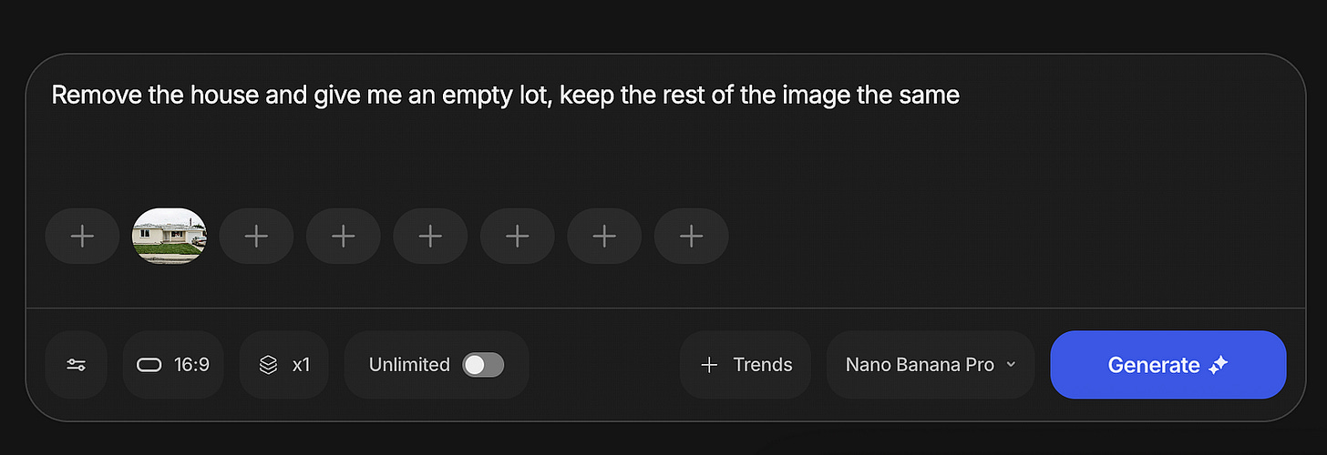 Image editing with Nano Banana Pro in invideo