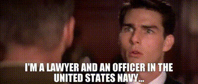 Image of I'm a lawyer and an officer in the United States Navy...