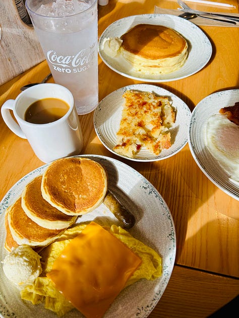 Photos of pancakes, oysters, Dolly Parton's songwriting journal, and other details from Nashville, Tennessee