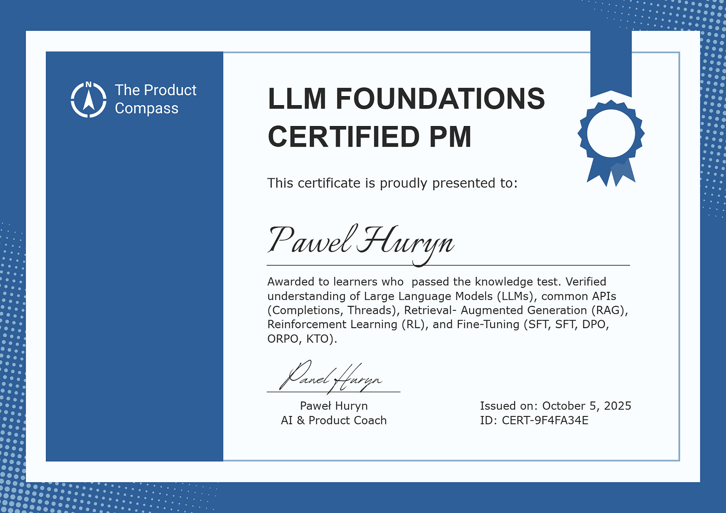 C10. LLM Foundations Certified PM