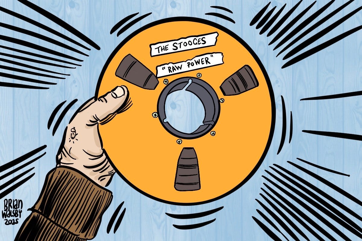 Image of "Raw Power" audio tape by Brian Walsby