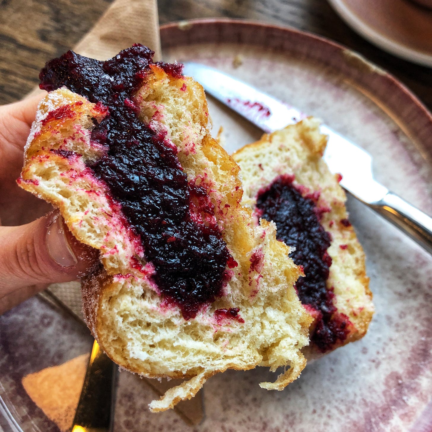 Jam Donut Cross Section