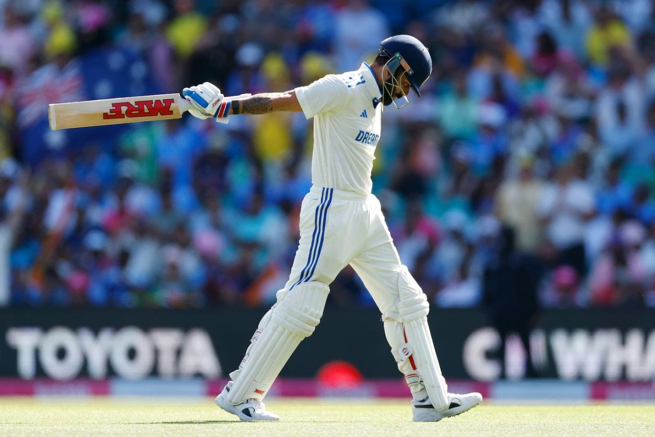 Virat Kohli is dejected as he walks back for 6, Australia vs India, 5th Test, Sydney, Day 2, January 4, 2025