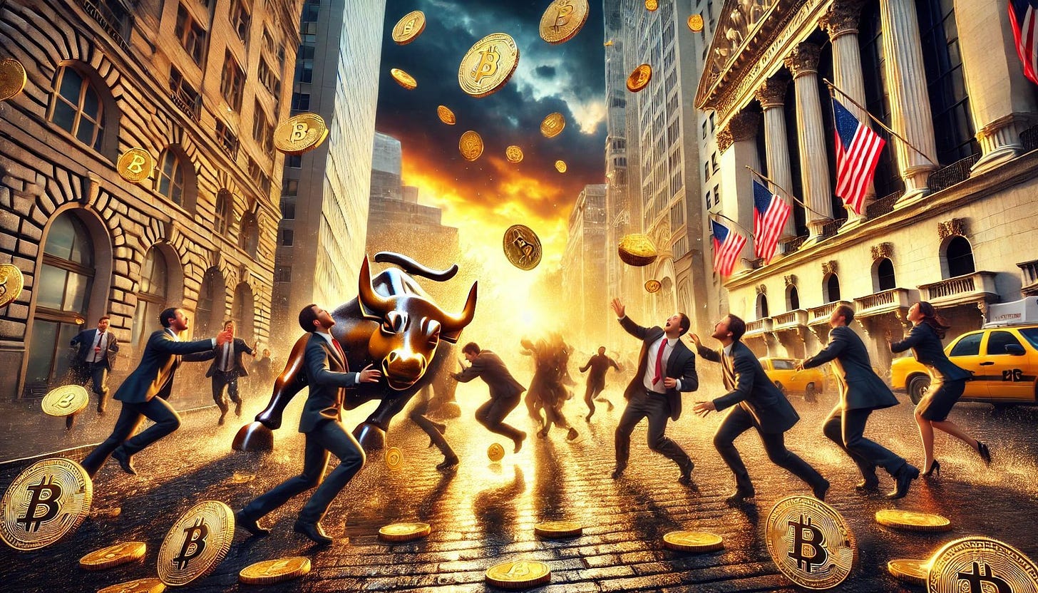 Wall Street is Raining Bitcoins