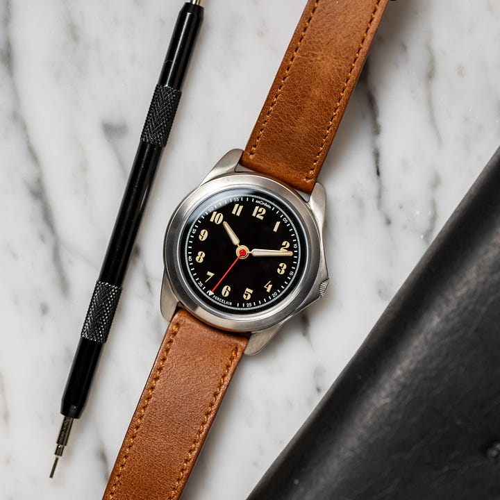 Leather calfskin straps for vintage watches