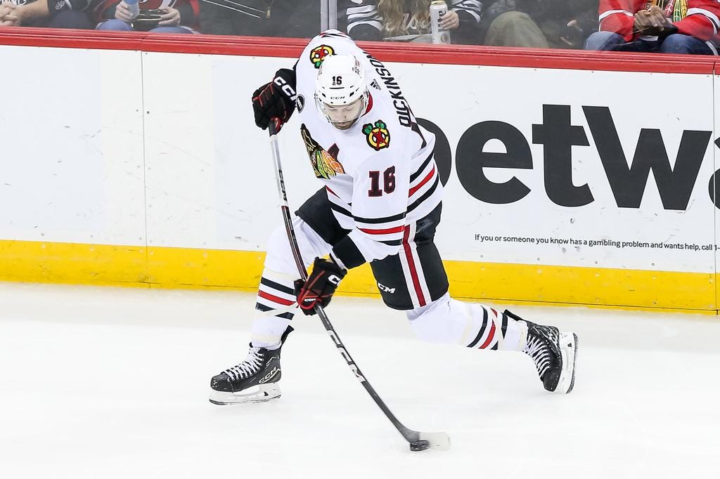 Jason Dickinson Chicago Blackhawks Jason Dickinson Chicago Blackhawks