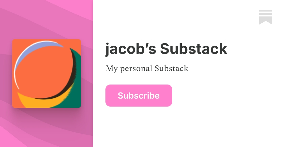 jacob’s Substack | jacob butler | Substack