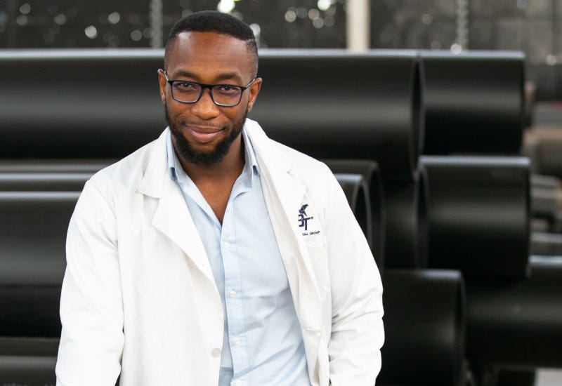 Kgomotso Lekola is the CEO of industrial pipe manufacturer BT Industrial Group Kgomotso Lekola is the CEO of industrial pipe manufacturer BT Industrial Group