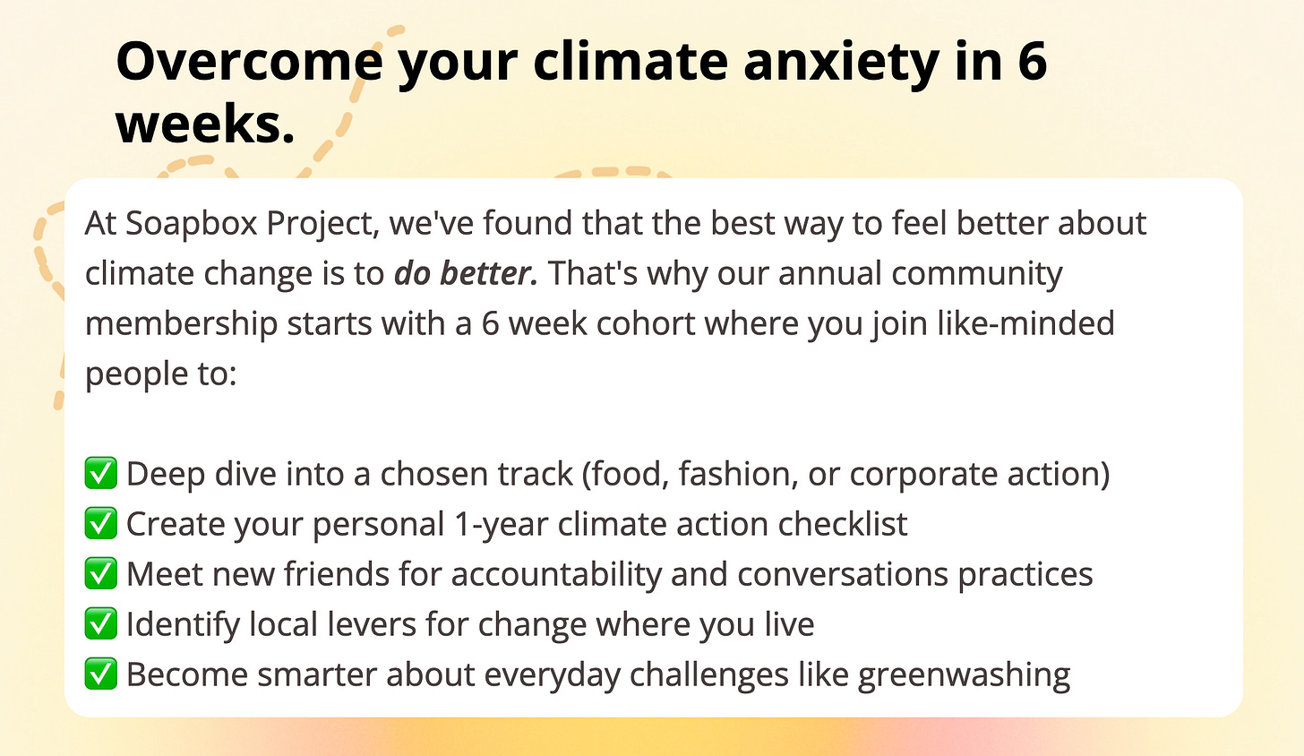Summary of 6-week climate cohort