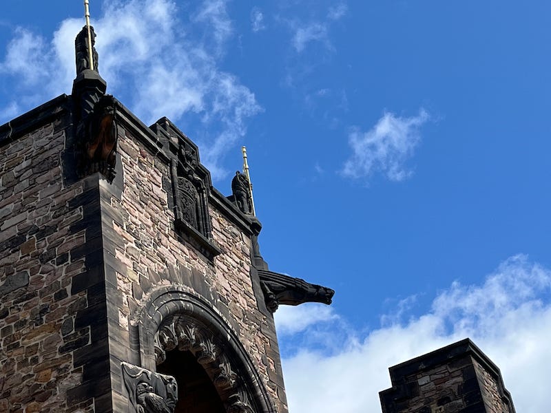 2025-6-23 Gargoyles of Edinburgh Castle, photo by author