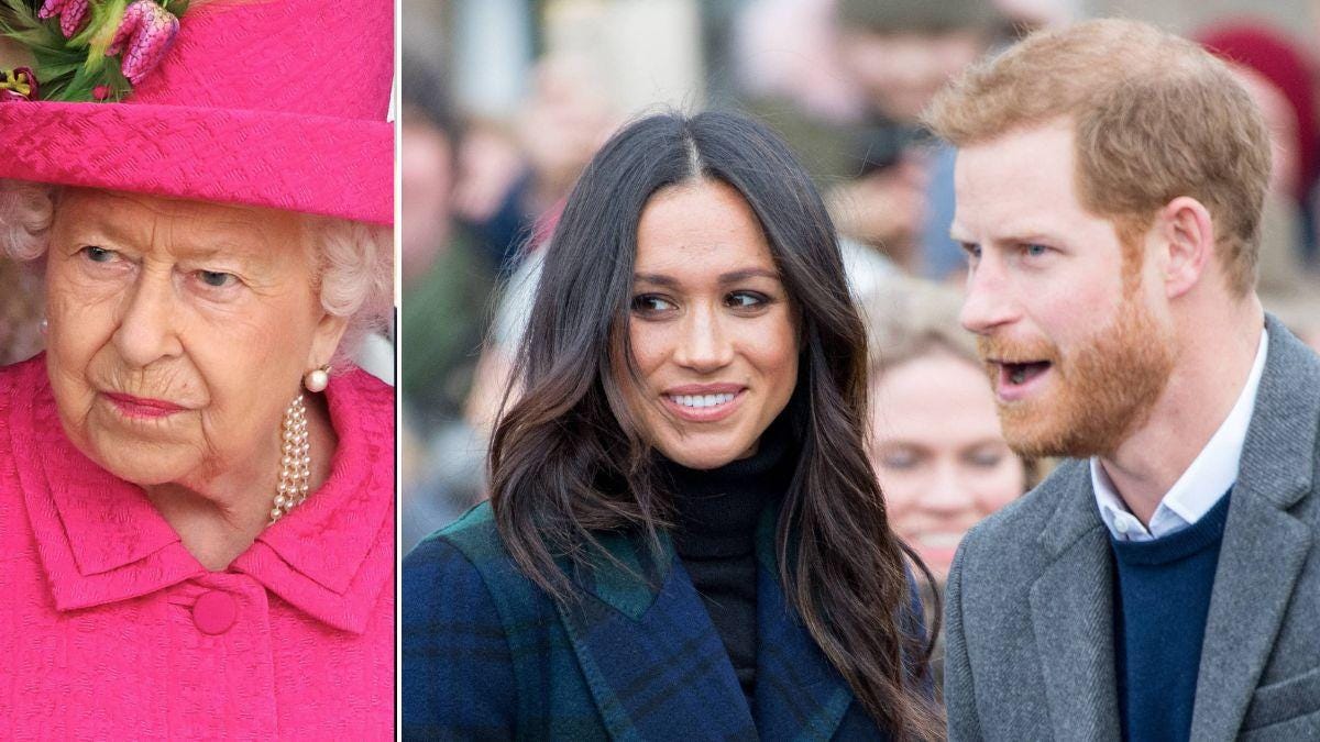 Photo of Queen Elizabeth, Meghan Markle, Prince Harry Photo of Queen Elizabeth, Meghan Markle, Prince Harry