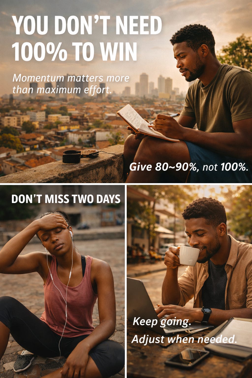 Forget 100%. Give 90% Consistently.