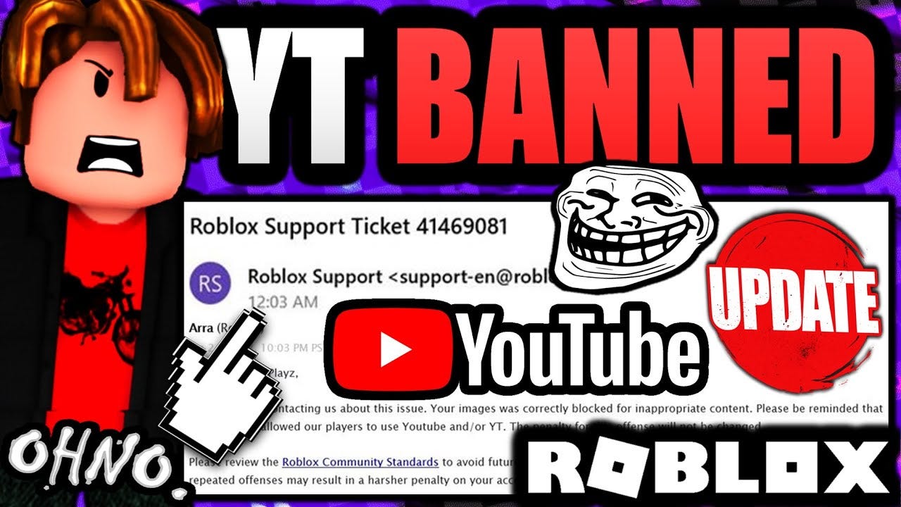 THIS &#39;YT&#39; USERNAME BAN JUST GOT WORSE! Roblox Moderation IS TERRIBLE! -  YouTube