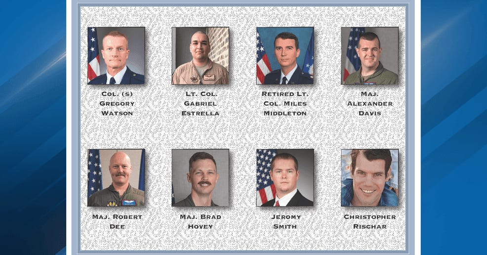 Edwards AFB releases names of 8 killed in B-52 crash during routine test mission Edwards AFB releases names of 8 killed in B-52 crash during routine test mission