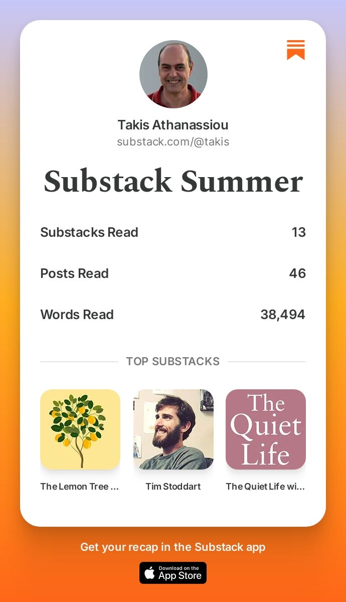 My Substack Summer