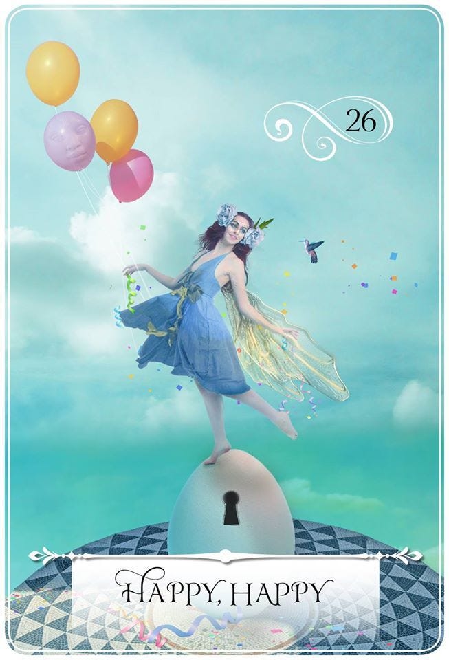 Happy, Happy; Wisdom of the Oracle Card Happy, Happy; Wisdom of the Oracle Card