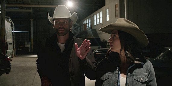 Walker Cordell warning off Cassie during walk in old warehouse 2.10. Walker Cordell warning off Cassie during walk in old warehouse 2.10.