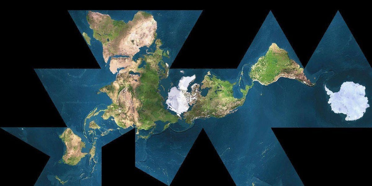 The Dymaxion map: A more geographically accurate world map that also  promotes global cohesion | The Independent | The Independent