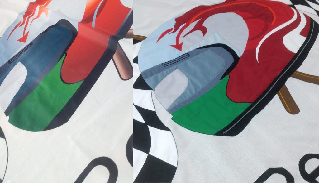 Choosing between stitch and print