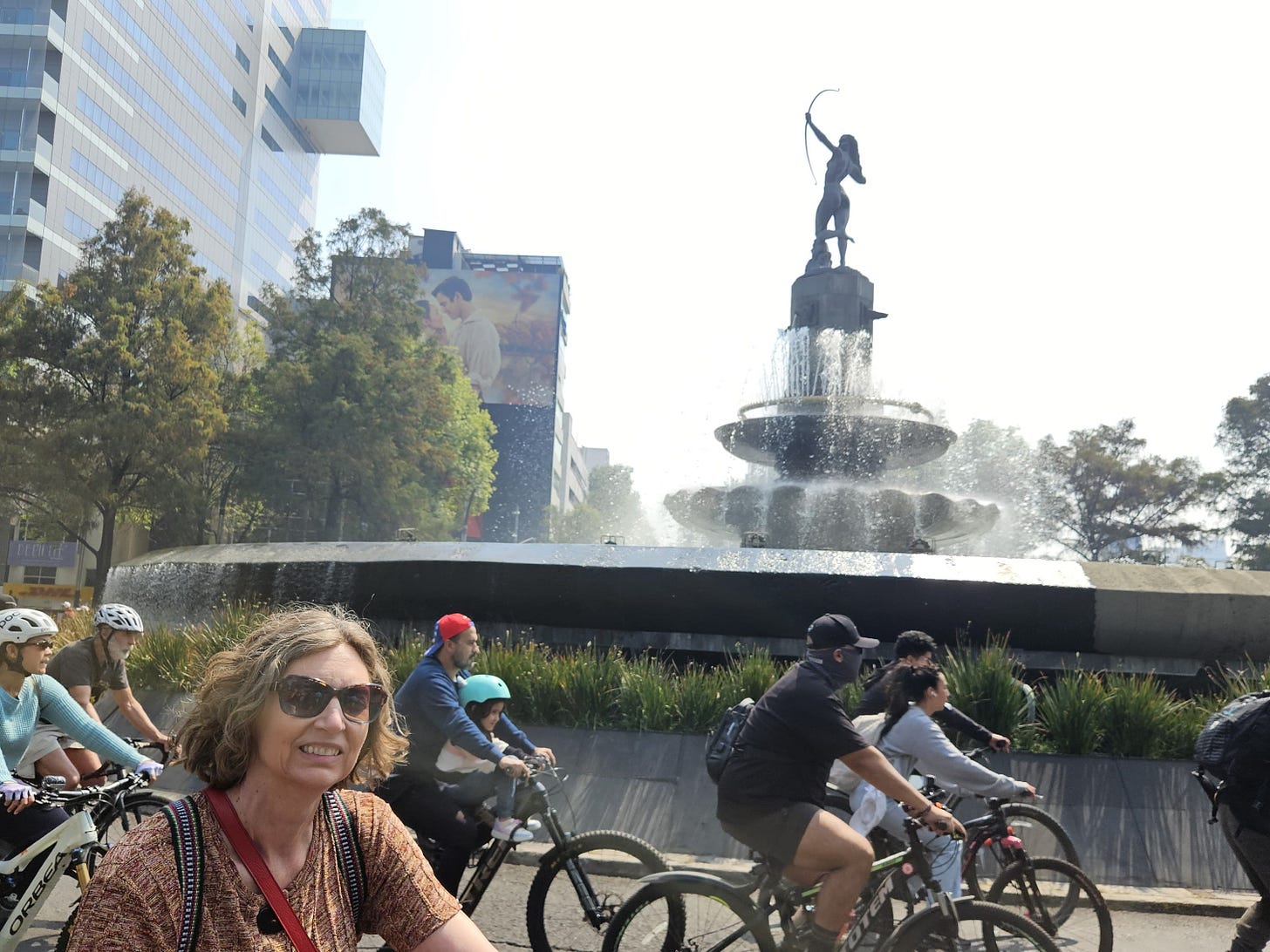 Bikers on Reforma, Mexico City