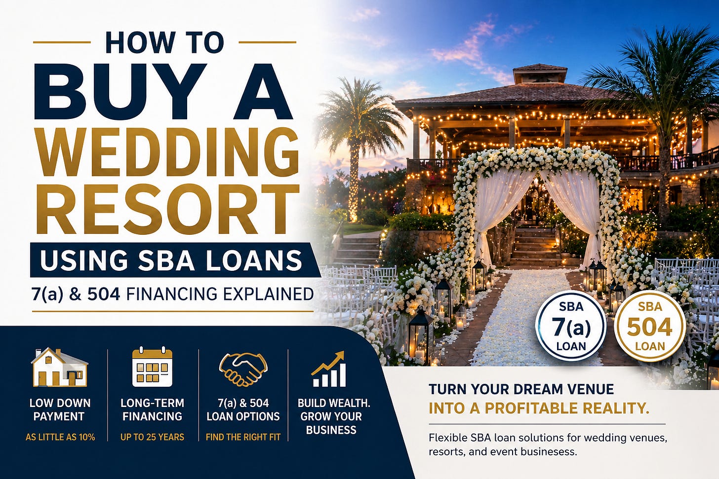 How to Buy a Wedding Resort with SBA Loans (7a vs 504 Explained)