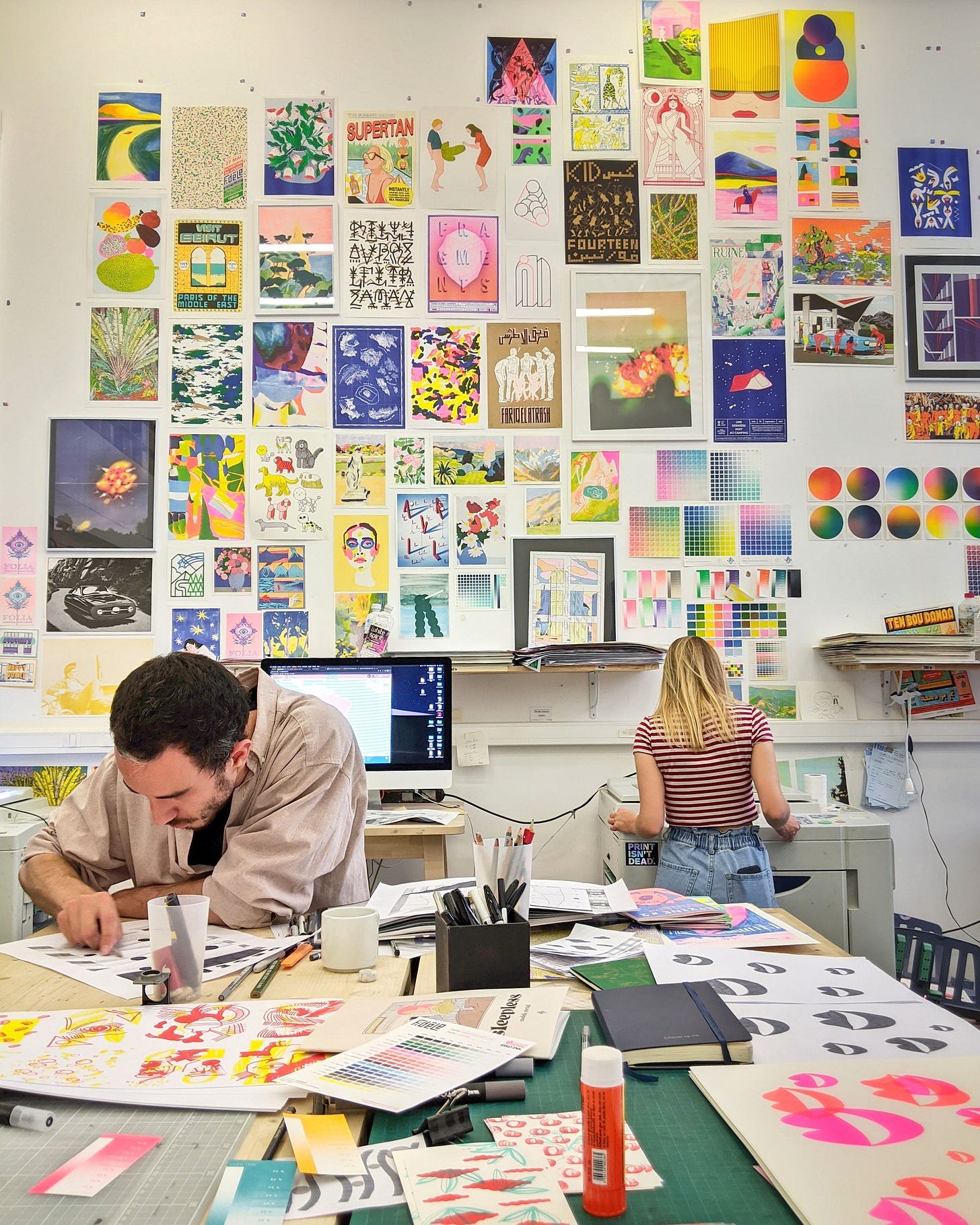 Studio Fidèle, a risograph / riso print shop in Paris, France