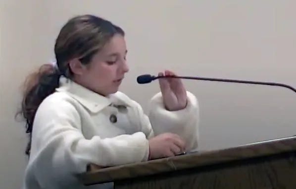 Thomas Elkins and Izzy Hargrove advocate for a Youth Advisory Council at the November 14 Council meeting.