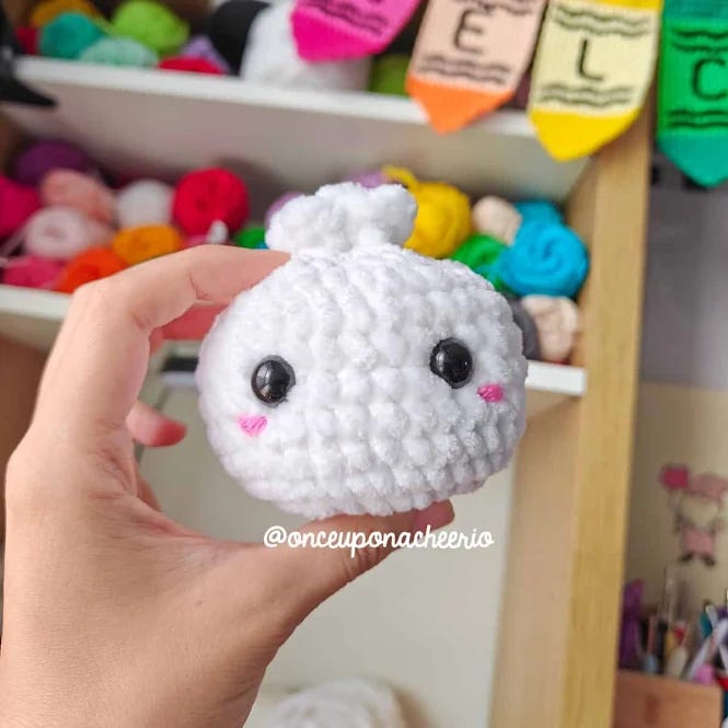 Crochet Bao with Butt Cheeks Amigurumi