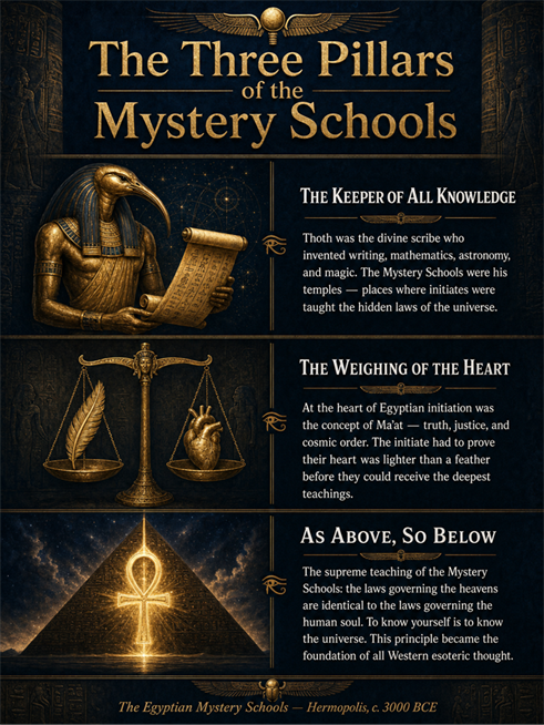 Title: The Three Pillars of the Mystery Schools - Description: The Three Pillars of the Mystery Schools