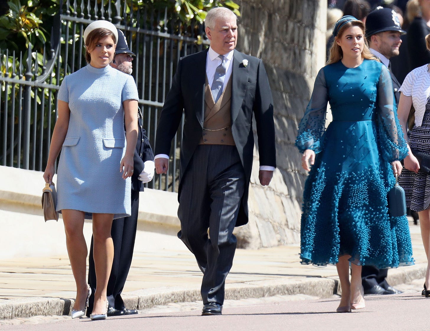 prince andrew with princess eugenie and princess beatrice at the royal wedding prince andrew with princess eugenie and princess beatrice at the royal wedding