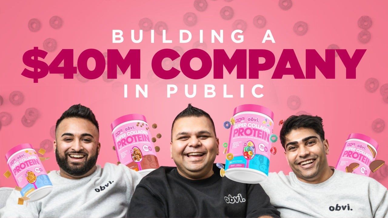 Building a $40M Company in Public with Obvi Founder Ronak Shah
