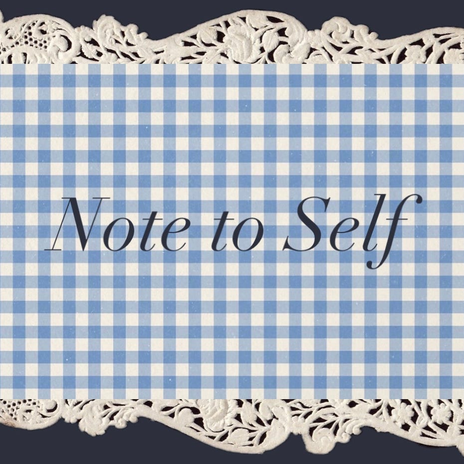 Note to Self