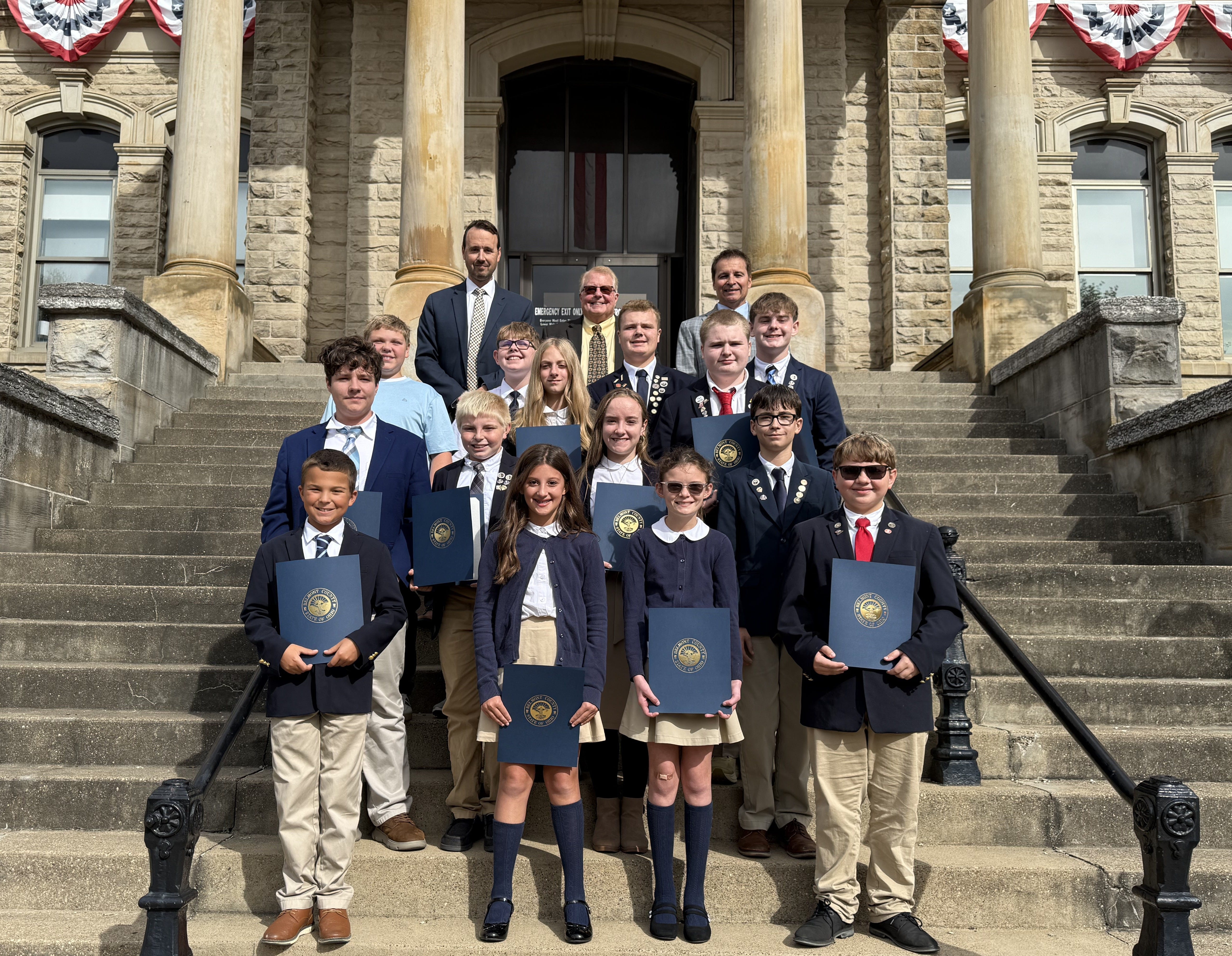 Students Honored for Science Fair Achievements at Belmont County Commissioners’ Meeting