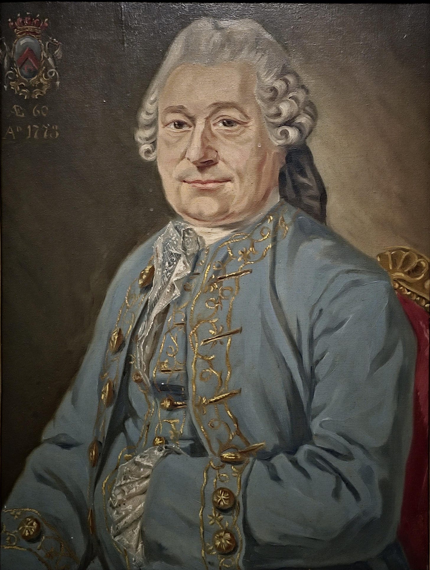 1773 Rare Antique Oil Portrait, European Baron Heraldic Coat of Arms, Large  18th Century Nobleman Painting Old Master Museum Quality Artwork - Etsy