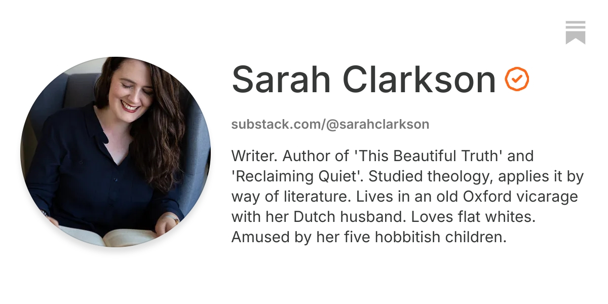 Sarah Clarkson | Substack