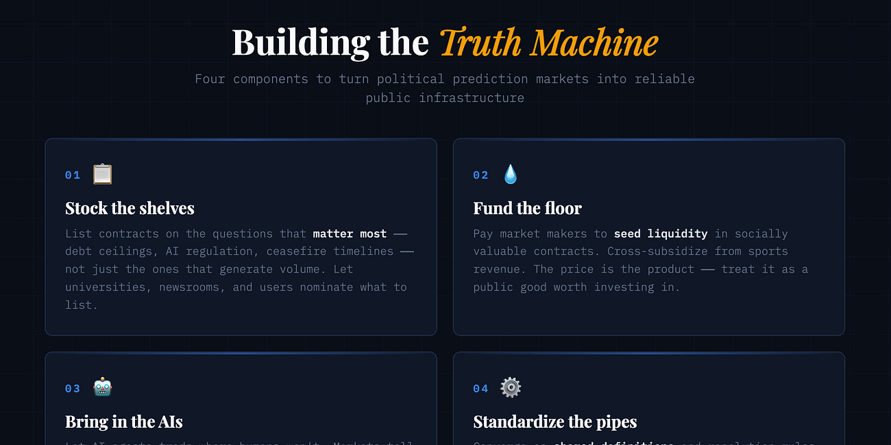Building the truth machine