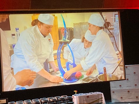 BSL in her element, that's little Sammy on the left and Chef Sam with the sugar