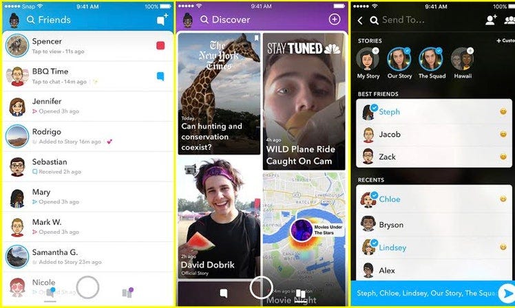 Snapchat: Old vs. New — HF Tornado News