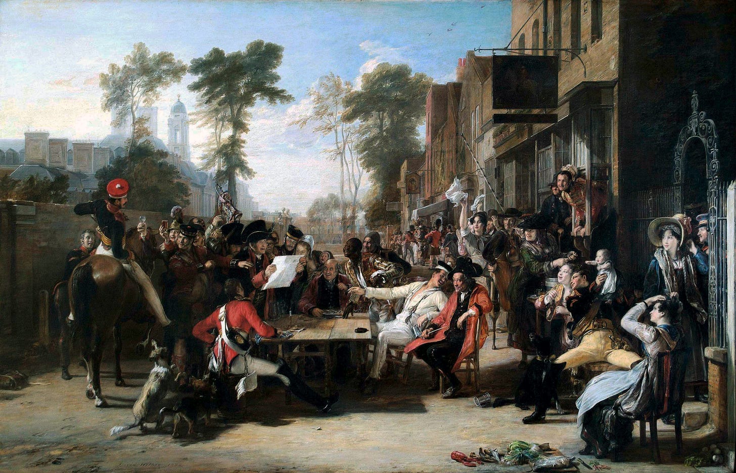 Chelsea Pensioners reading the Waterloo Dispatch - Wikipedia