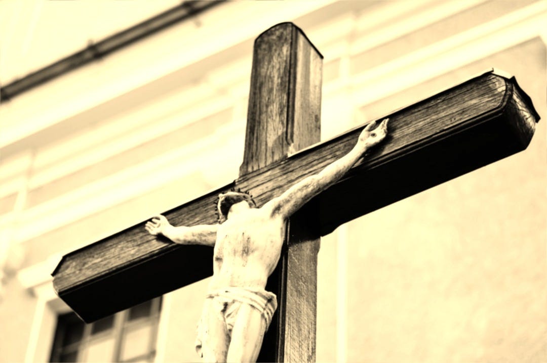 grayscale photography of crucifix grayscale photography of crucifix
