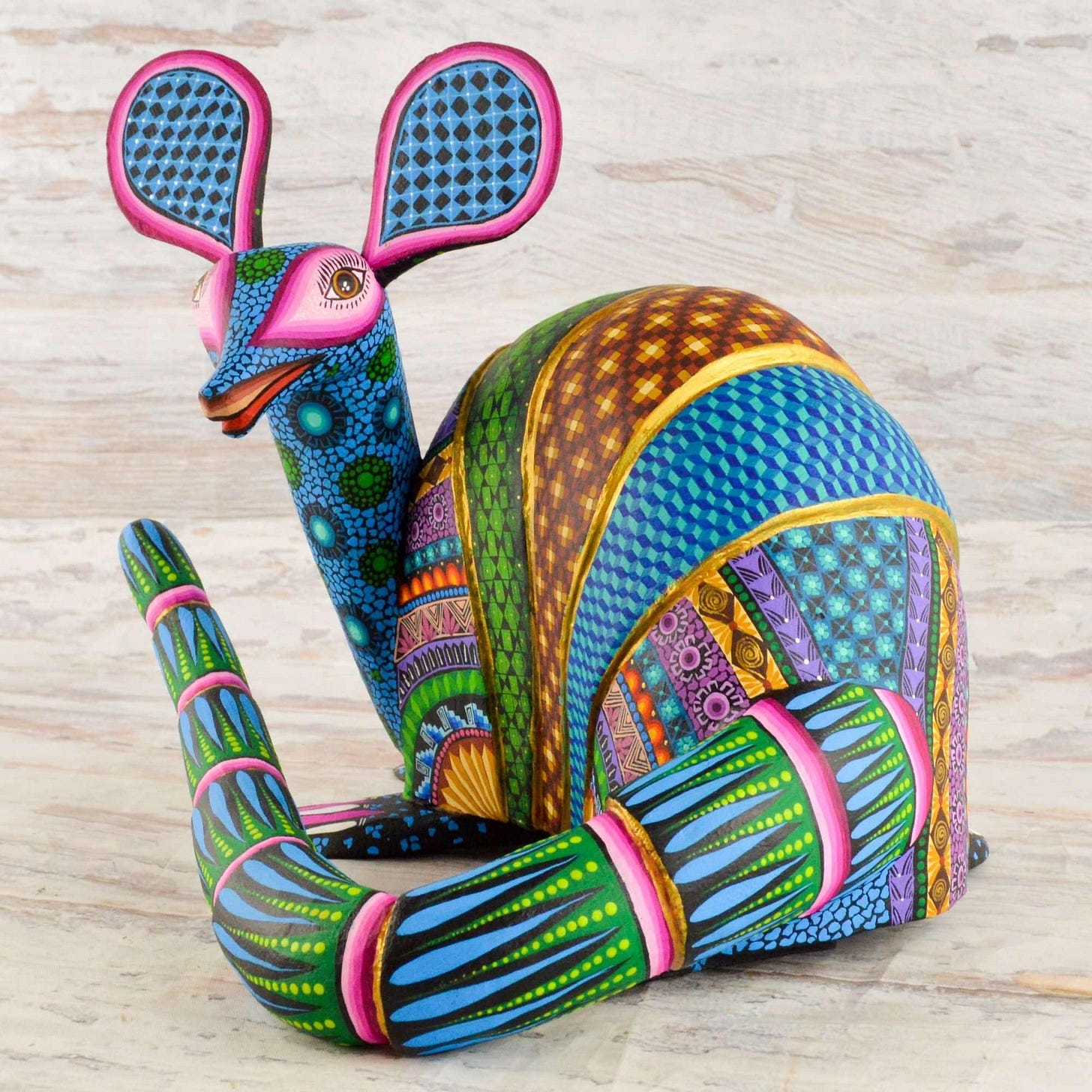 Armadillo Alebrije Oaxacan Wood Carving