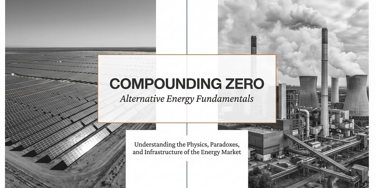 ⚡️Alternative Energy Primer Part 1 - Industry Fundamentals