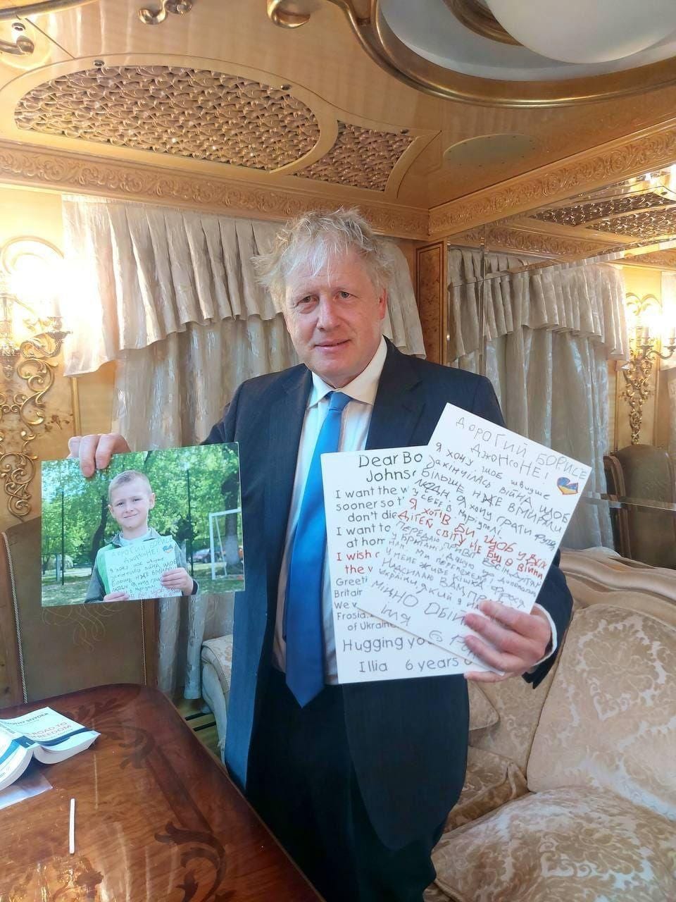 Johnson received a letter from a boy evacuated from Mariupol : r/ukraine Johnson received a letter from a boy evacuated from Mariupol : r/ukraine