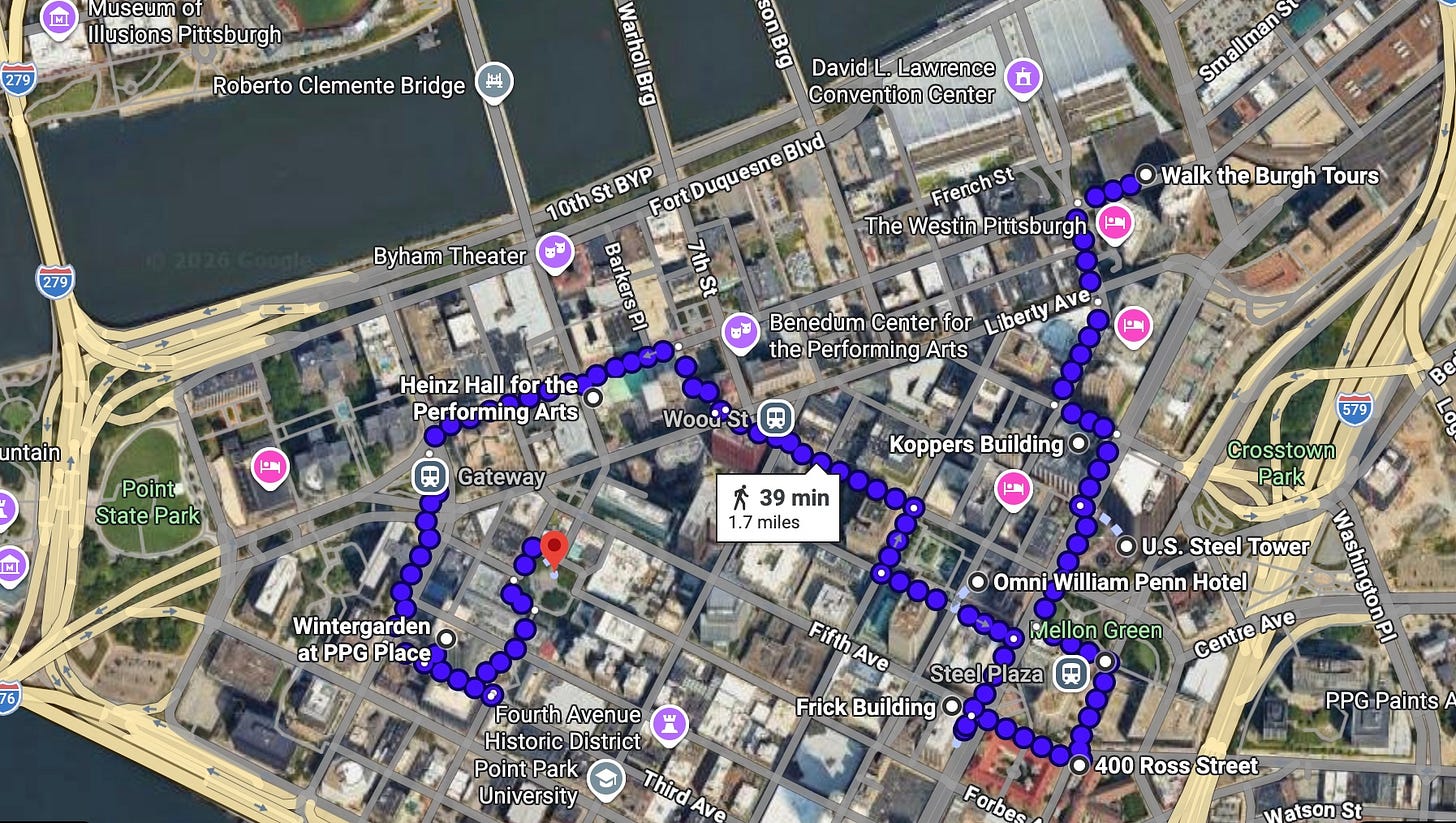map, route