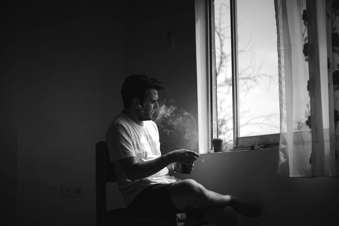 man sitting on floor man sitting on floor