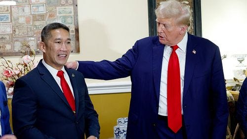 Hung Cao and Donald Trump