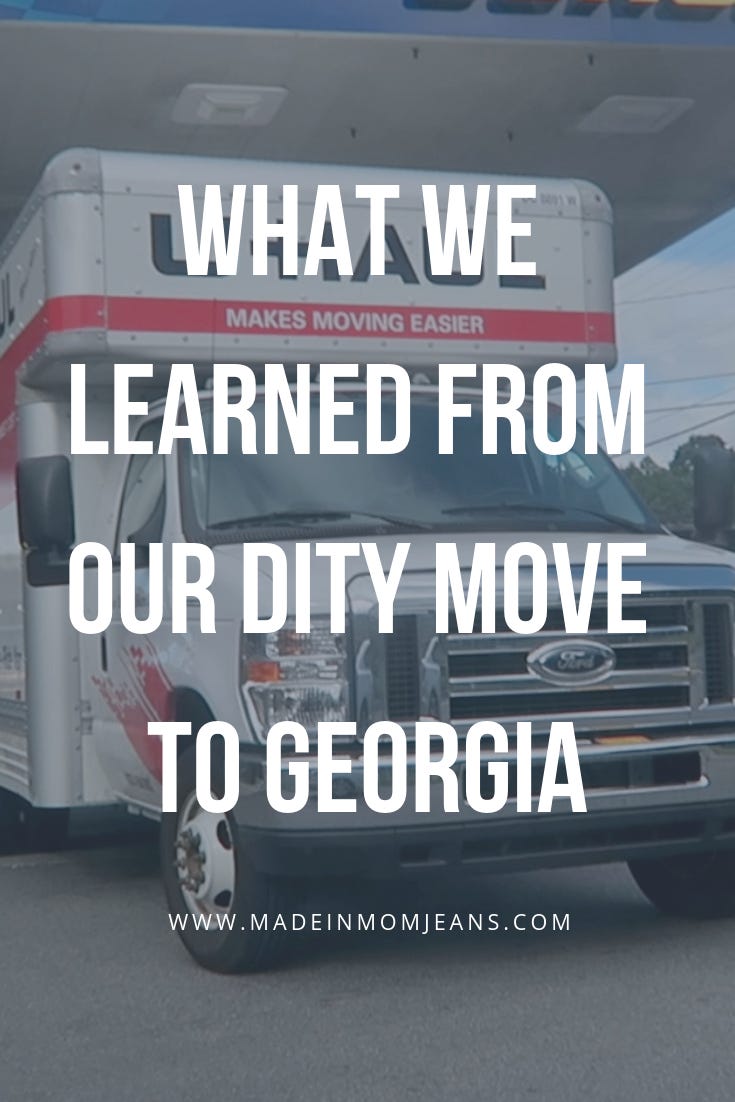 What We Learned From our DITY Move to Georgia