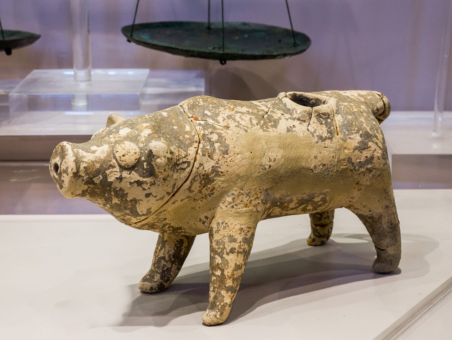 Pig-shaped Minoan ritual pitcher from Hagios Ioannis, 1300-1200 BCE, now in the Archaeological Museum of Rethymnon