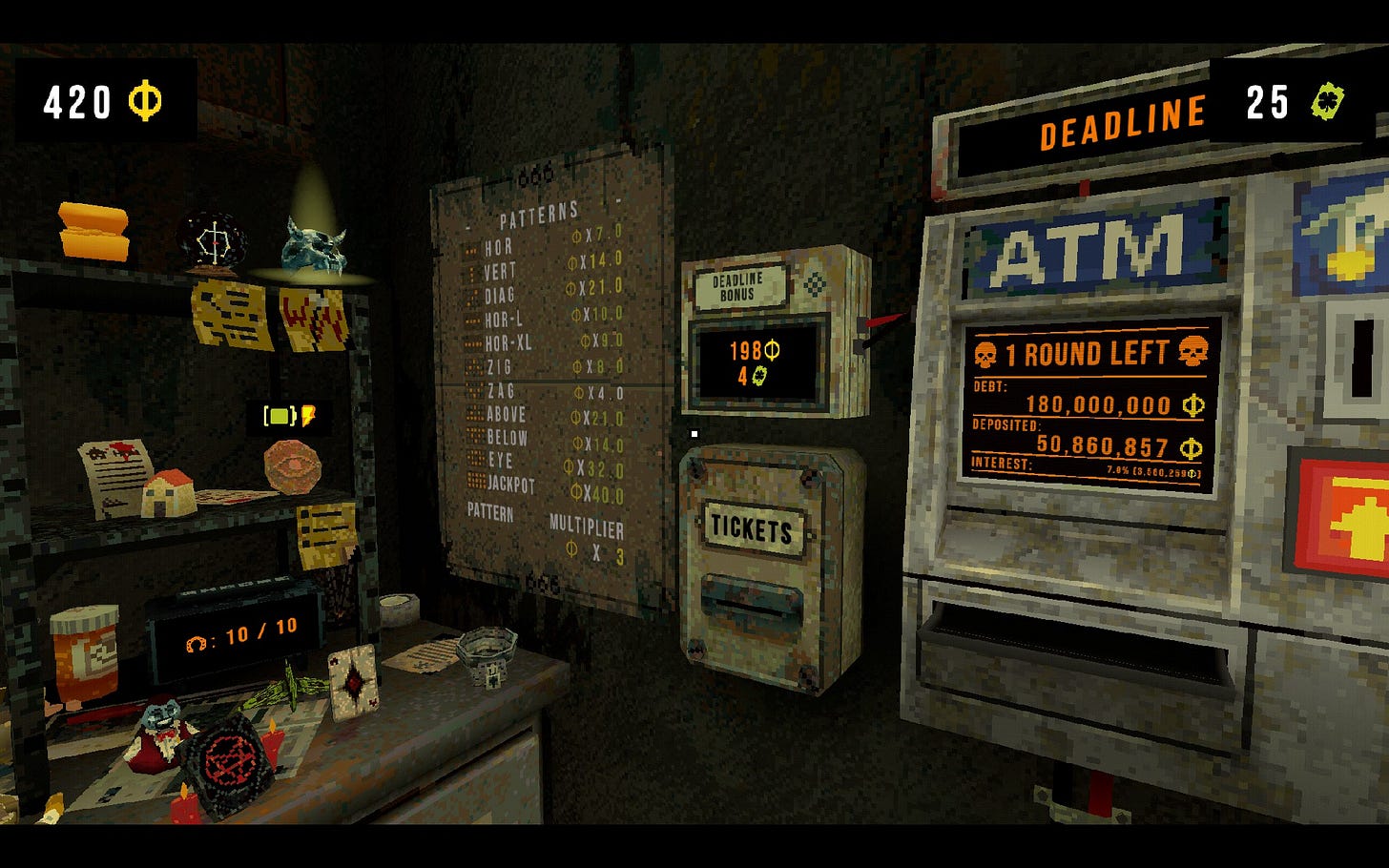 Ο χώρος στον οποίο εκτυλίσσεται η δράση στο CloverPit