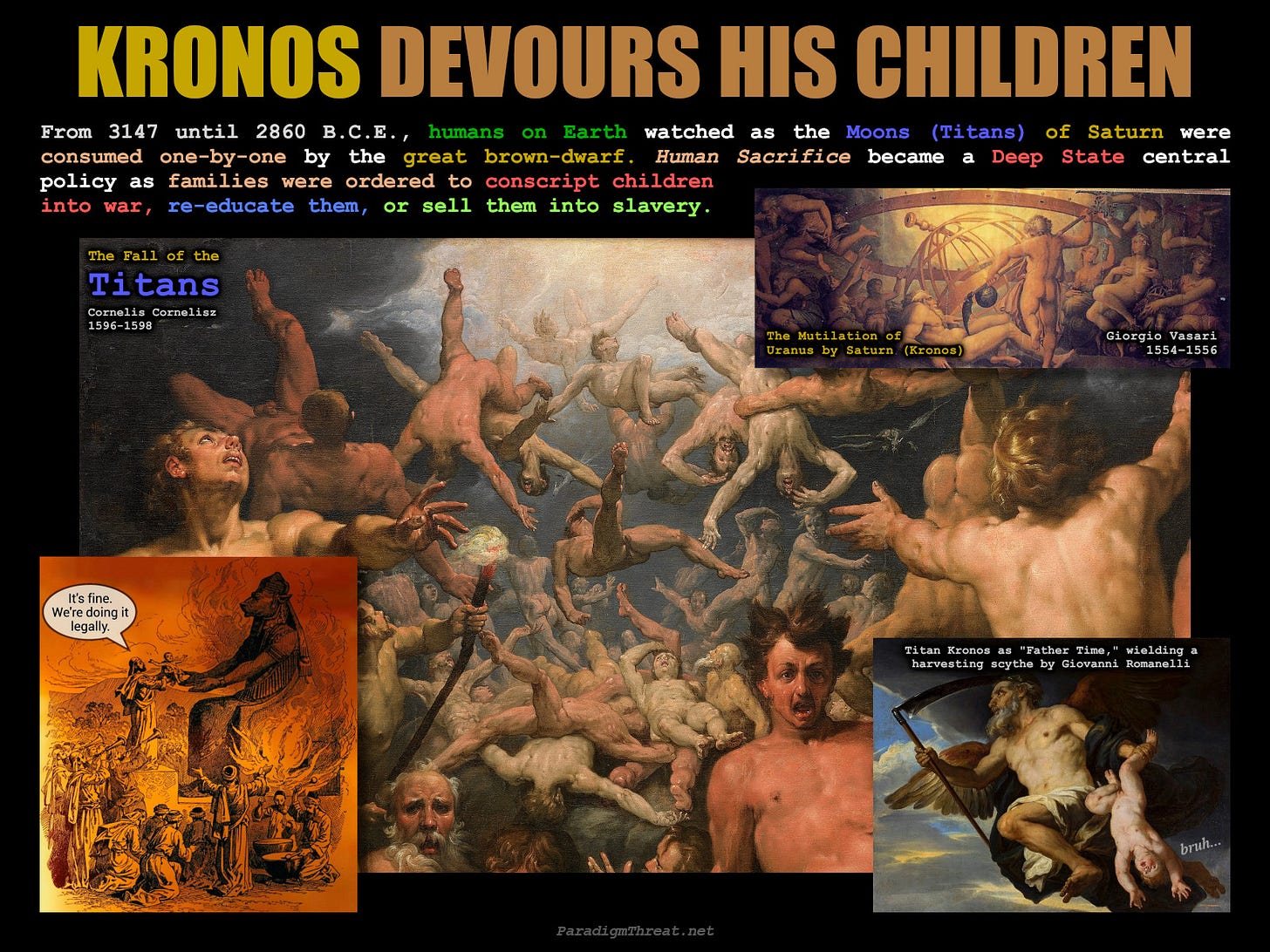 Kronos devouring — Golden Age ends